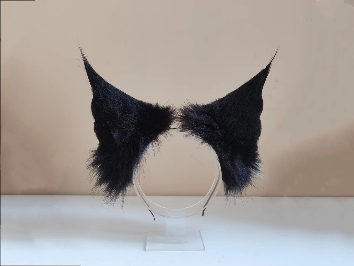 Cosplay Fox Ears Kit Cosplay Fox Headdress Cosplay Lynx Hairband Cosplay Animal Costume Accessories Custom Lynx Ears
