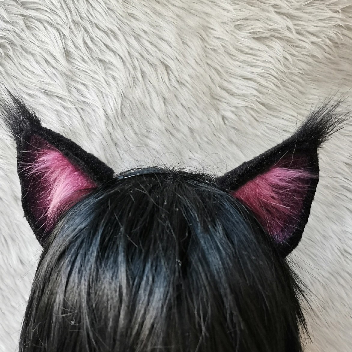 Cosplay Cupid’s Target: Deep Space Ears Kit Cosplay Zayne Black Lynx Headband Wolf Hairband Cosplay Animal Faux Fur Wolf Ears