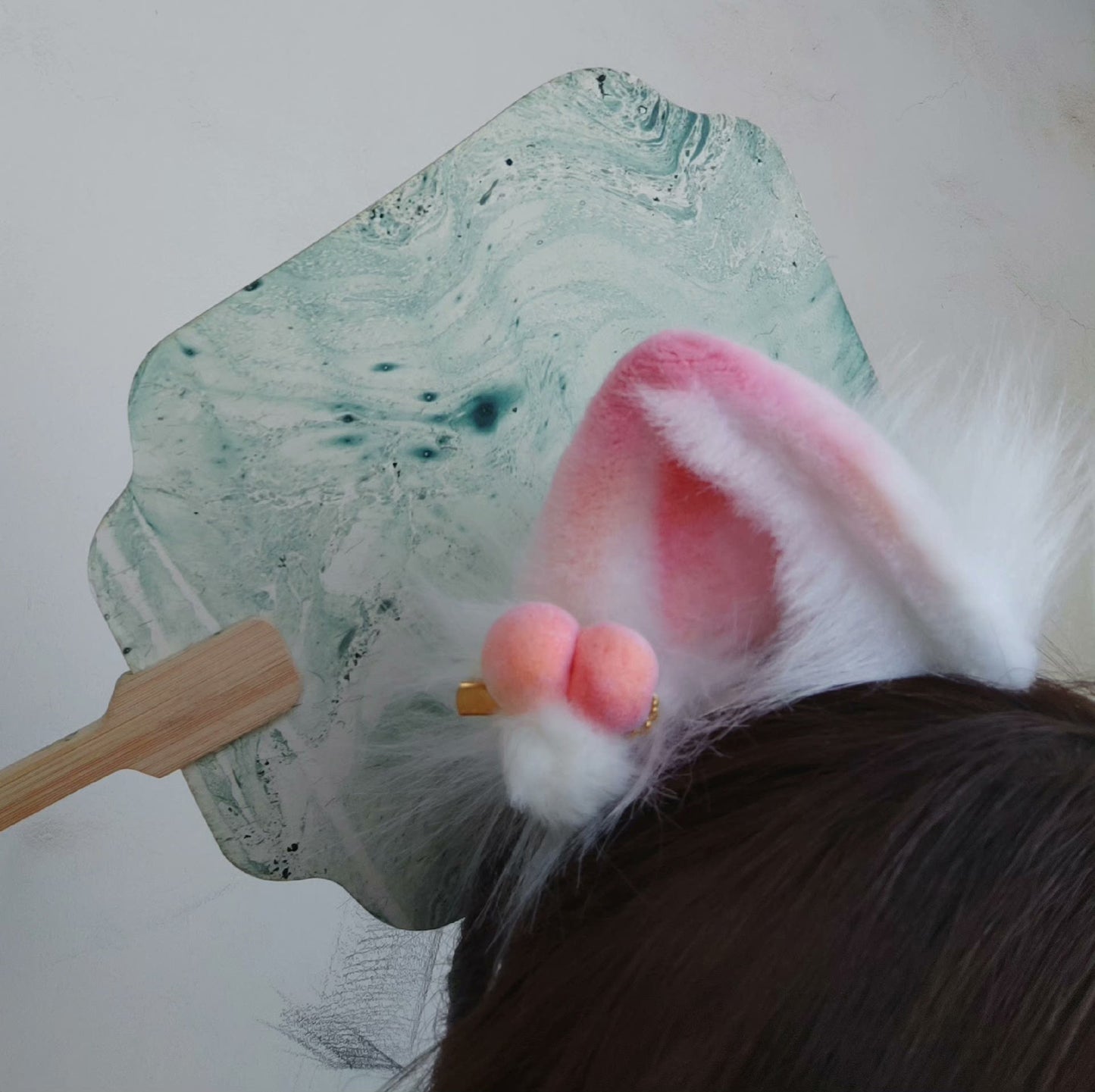 Cosplay Pink Cat Ears Kit Cosplay Cat Ears Cat Headband Headdress Cat Hairclips Cat Headband Costume Accessories Custom Animal Ears Furry Ears Faux Fur