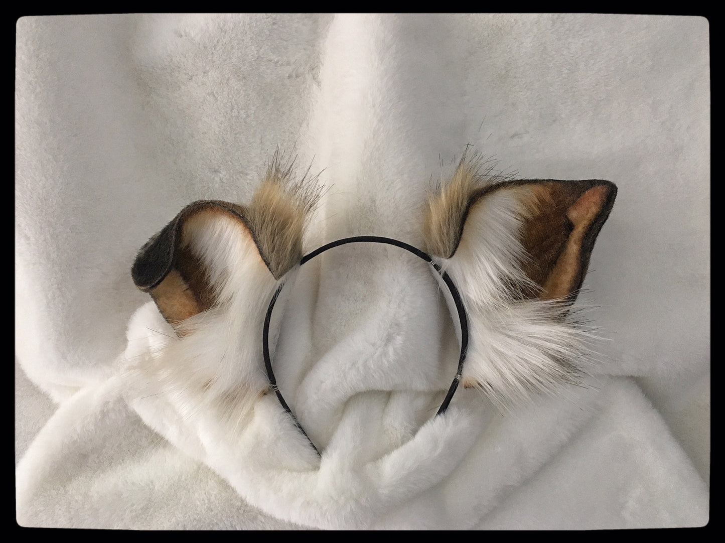 Furry Dog Ears Kit Cosplay Headband Dog Hairband Cosplay Dog Ears Costume Accessories Halloween Cosplay Animal Ears
