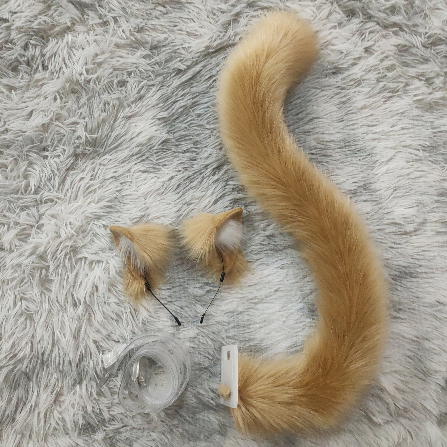 Cosplay Cat Furry Cat Ears Kit Cosplay Headdress Hairband Cosplay Cat Ears Costume Accessories Halloween Cosplay Animal