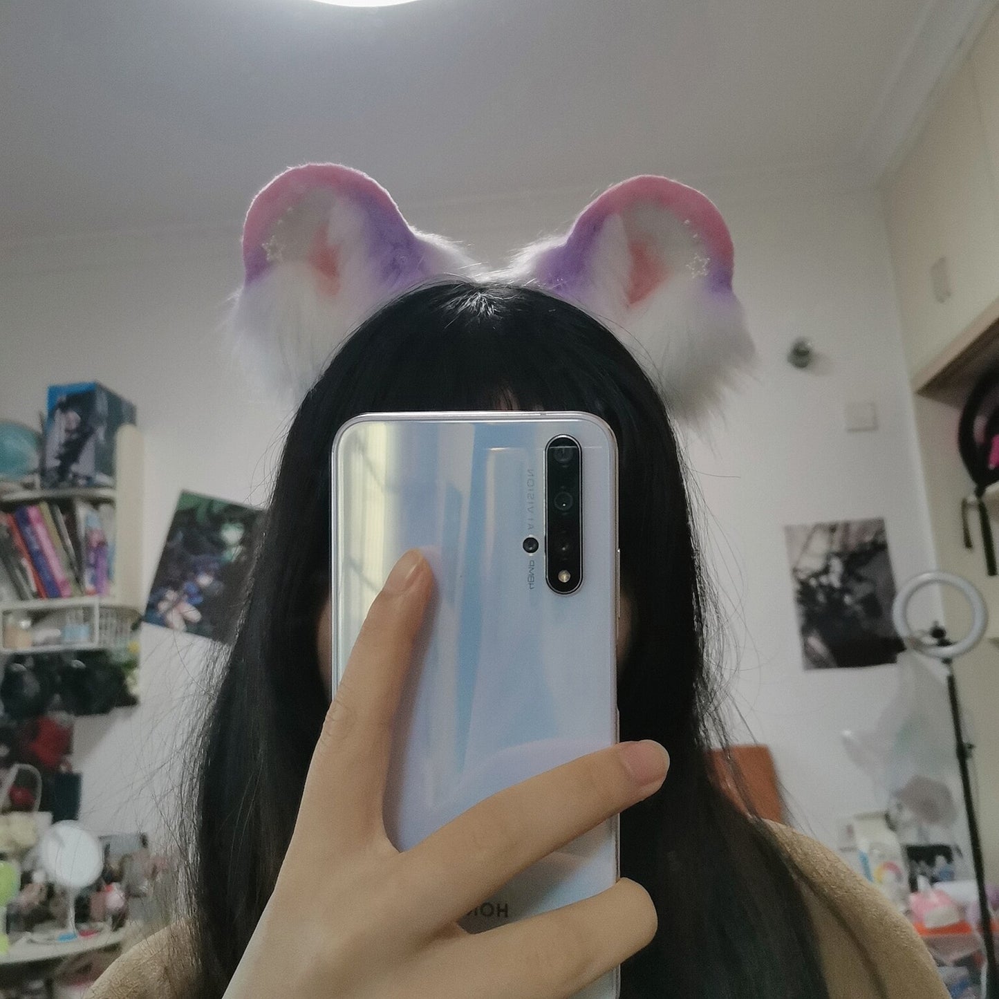 Cosplay Hamster Ears Cosplay Bears Headbands Hairband Cosplay Hamster Ears Costume Mouse Accessories Custom Animal Ears Furry Ear Faux Fur