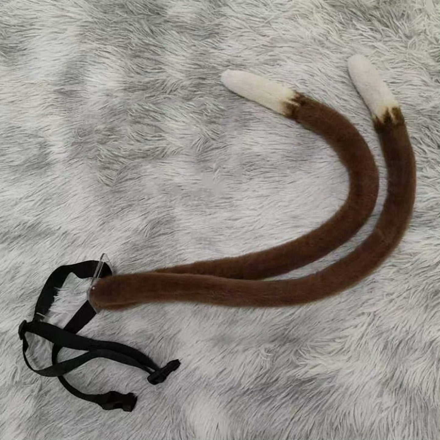 Cosplay Kirara Double Cat Tail Cosplay Cat Double Tail Cosplay Double Tail Furry Tail Halloween Costume Accessories Chrsitmas Custom Tail