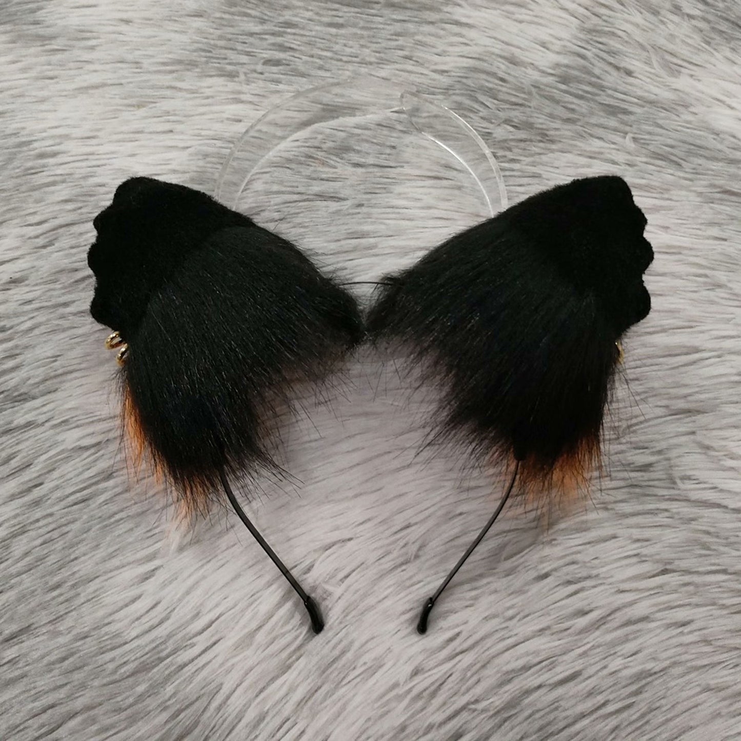Cosplay Fox Ears Cosplay Fox Hairband Cosplay Orange Ears with Accessories Costume Cosplay Cat Accessories Custom Animal Ears Furry Ears Faux Fur