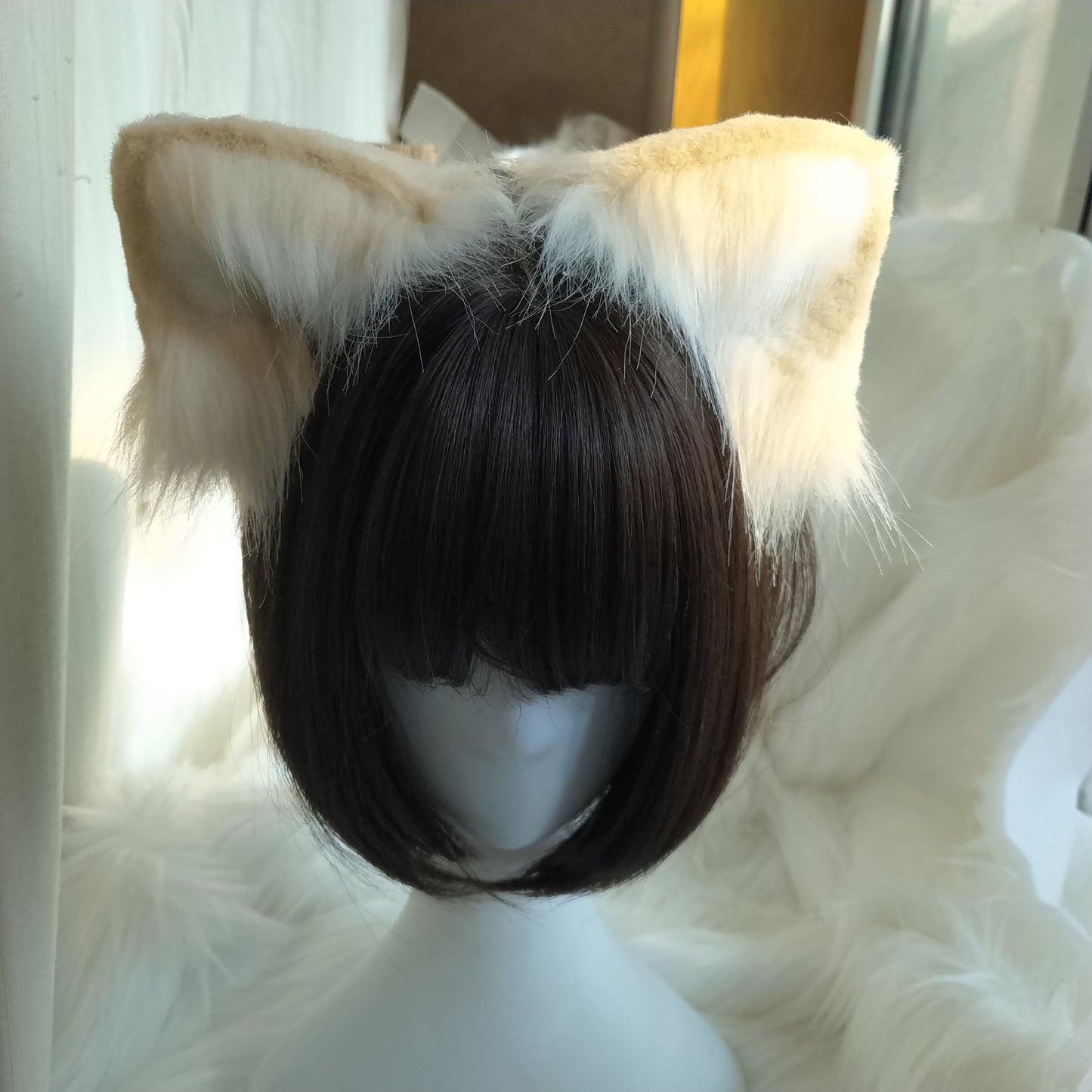 Cat Ears Headband Kit Cosplay Headband Hairband Cosplay Cat Costume Accessories Custom Animal Ears