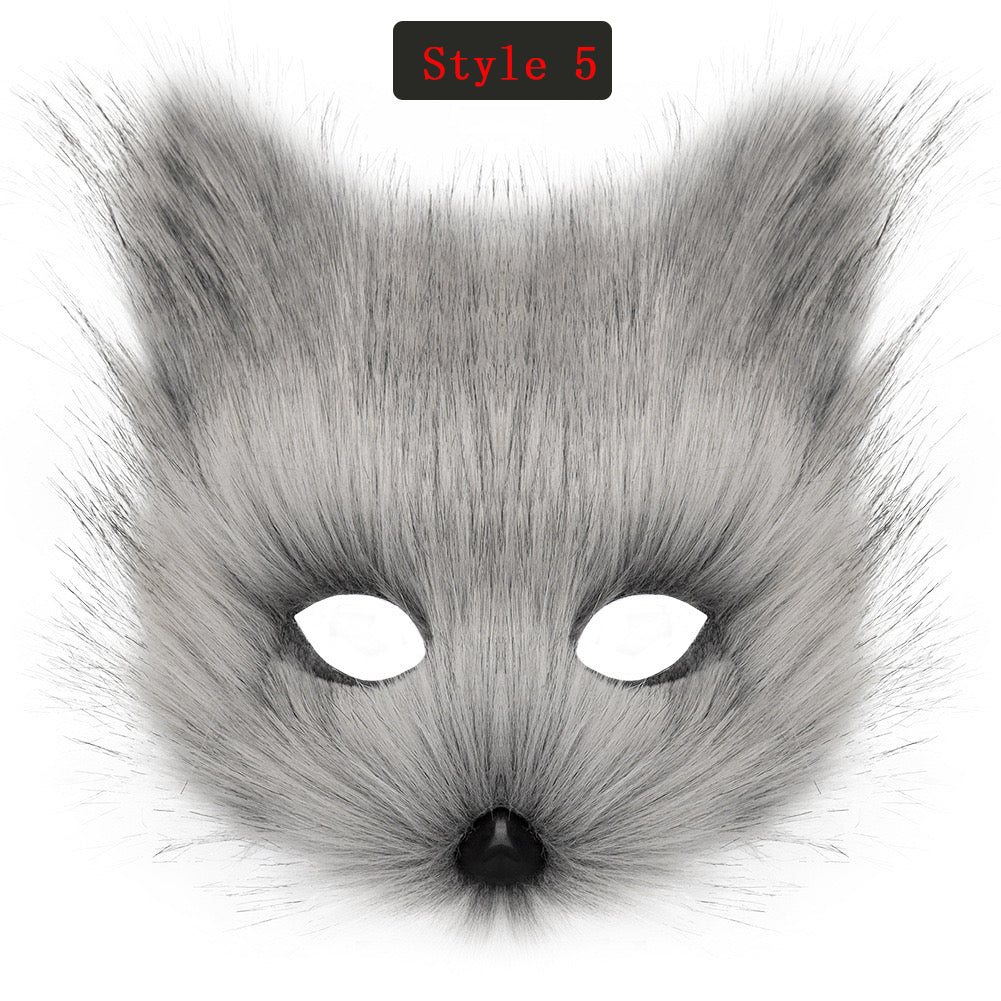 Cosplay Fox Mask Cosplay Headdress Halloween Cosplay Fox Costume Accessories Custom Animal Ears Furry Ears Faux Fur