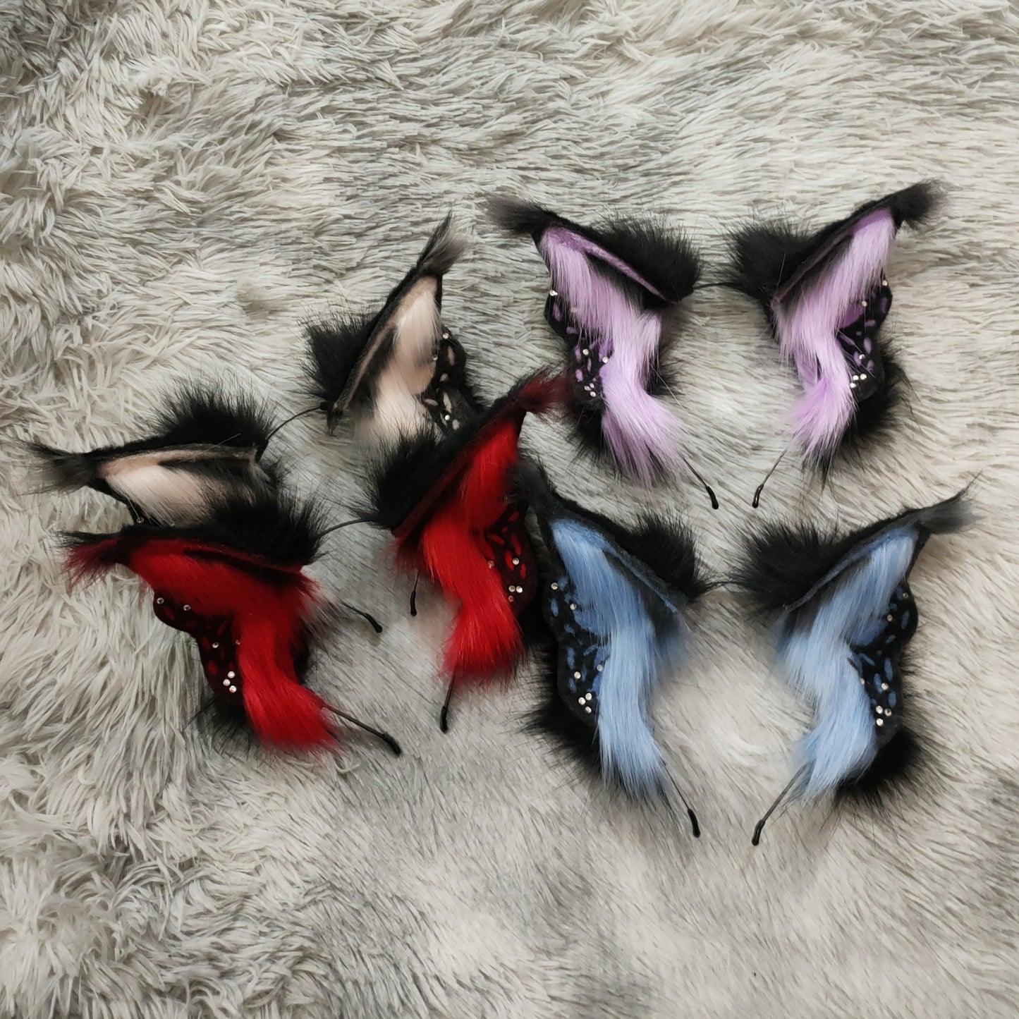 Cosplay Fox Ears Kit Cosplay Butterfly Fox Headband Bat Hairband Cosplay Animal Costume Accessories Custom Ears