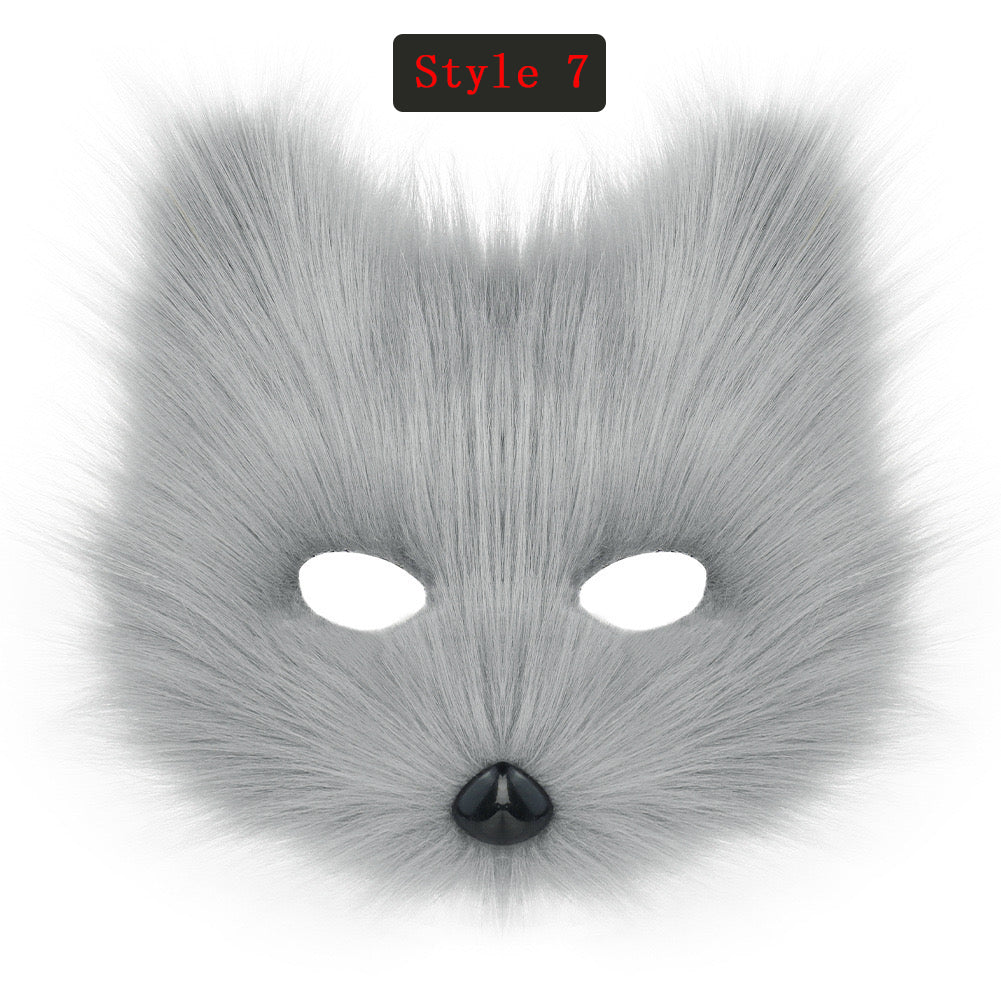 Cosplay Fox Mask Cosplay Headdress Halloween Cosplay Fox Costume Accessories Custom Animal Ears Furry Ears Faux Fur