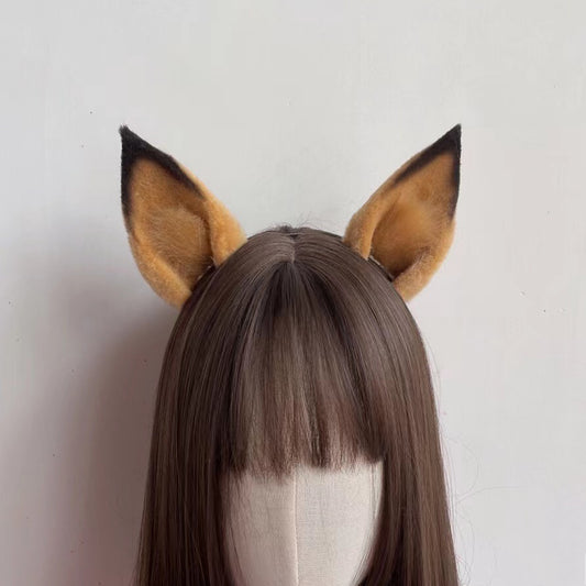 Cosplay Fox Ears Kit Cosplay Arknights Ceobe Headband Furry Fox Hairband Costume Accessories