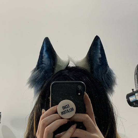 Cosplay Fox Ears Headband Kit Cosplay Lappland Headdress Hairband Cosplay Fox Costume Accessories Custom Animal