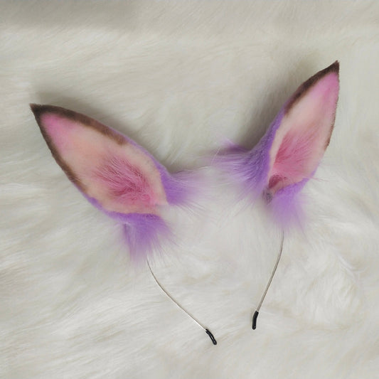 Cosplay Rabbit Ears Tail Kit Cosplay Pretty Derby Headdress Hairband Cosplay Cat Costume Accessories Custom Animal Ears