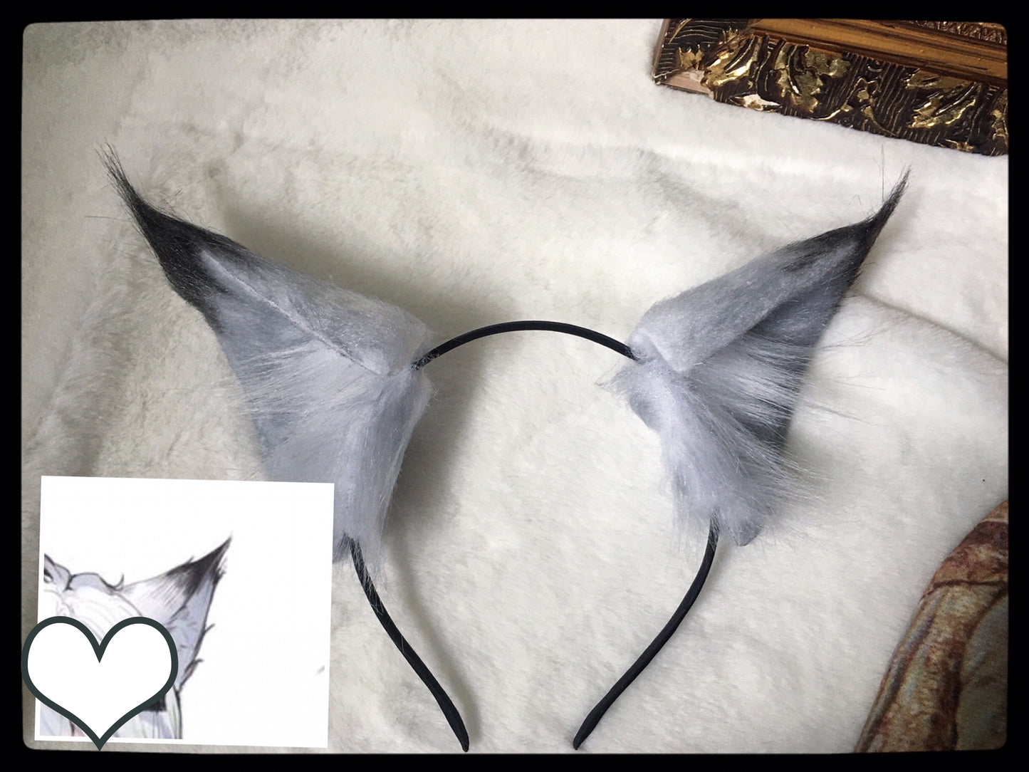 Cosplay Lappland Ears Fox Ears Headband Kit Cosplay Headdress Hairband Cosplay Fox Costume Accessories Custom Animal Ears