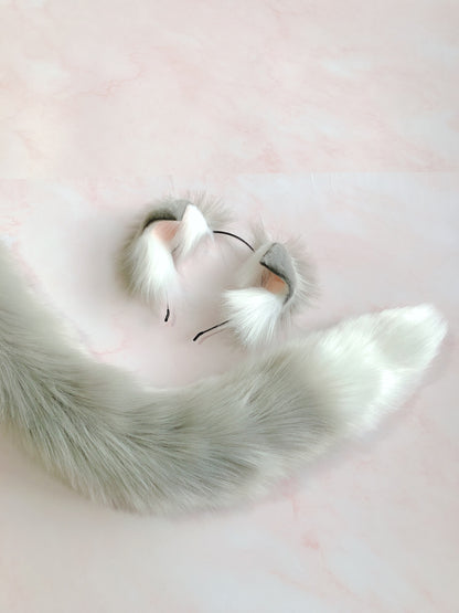 Cosplay Cat Heaband Cosplay Cat with Bending Ears Headdress Hairband Cat Ears Costume Accessories Custom Animal Ears
