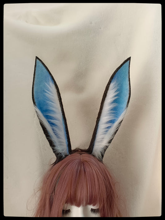 Cosplay Rabbit Ears Kit Cosplay Charming Animal Headdress Hairband Furry Bunny