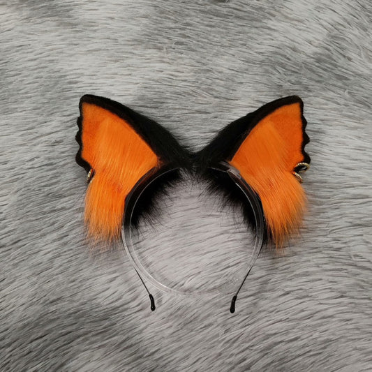 Cosplay Fox Ears Cosplay Fox Hairband Cosplay Orange Ears with Accessories Costume Cosplay Cat Accessories Custom Animal Ears Furry Ears Faux Fur