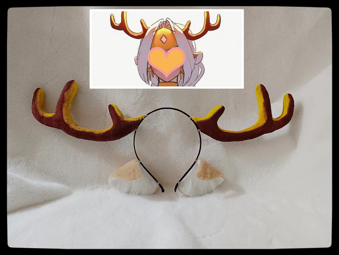 Cosplay Deer Ears Kit Cosplay Antle Headdress Hairband Cosplay Deerhorn Ears Costume Accessories