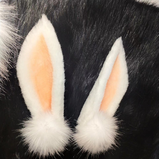 Cos Rabbit Ears Tail Kit Cosplay CANAAN Headband Hairband Cosplay Bunny Ears Costume Accessories