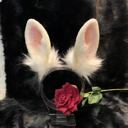 Cosplay Rabbit Ears Headband Cosplay White Rabbit Headclip Hairband Cosplay Bunny Ears Costume Accessories