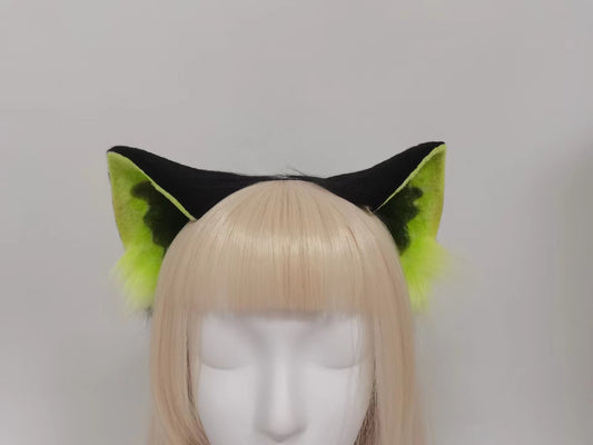 Cosplay Arknights Ears Kit Cosplay Green Fox Headband Hairband Cosplay Animal Costume Accessories