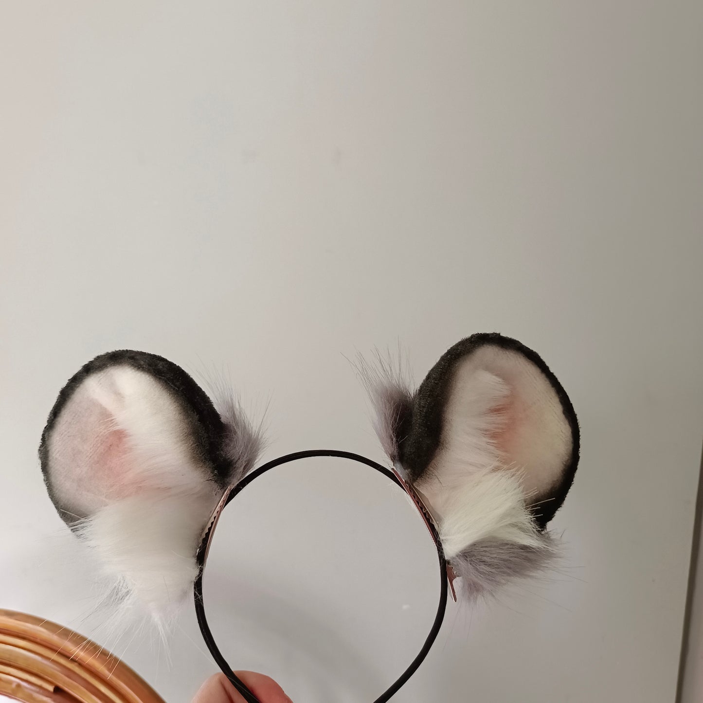 Cosplay Hamster Ears Mouse headband Cosplay Bear Headdress Hairclips Cosplay Hamster Costume Accessories Custom Animal Ears Furry Ears Faux Fur