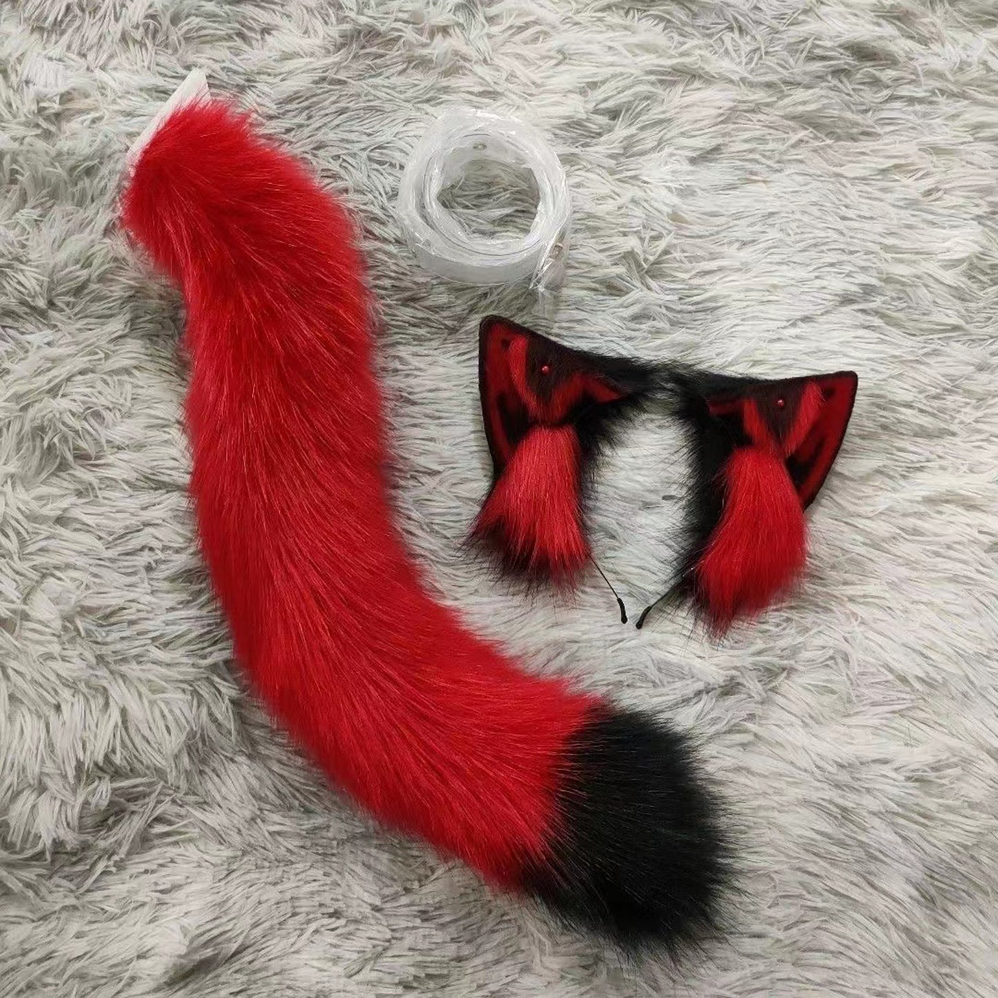 Cosplay Cat Ears Tail Kit Cosplay Headband Hairband Cosplay Cat Costume Accessories Custom Animal Ears