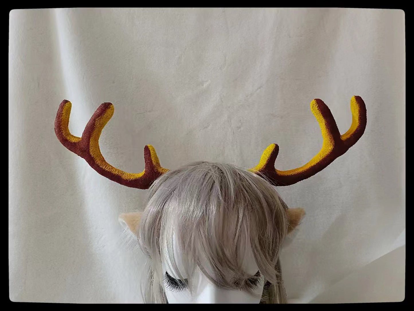 Cosplay Deer Ears Kit Cosplay Antle Headdress Hairband Cosplay Deerhorn Ears Costume Accessories