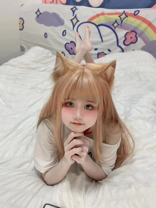 Cosplay Cat Furry Cat Ears Kit Cosplay Headdress Hairband Cosplay Cat Ears Costume Accessories Halloween Cosplay Animal