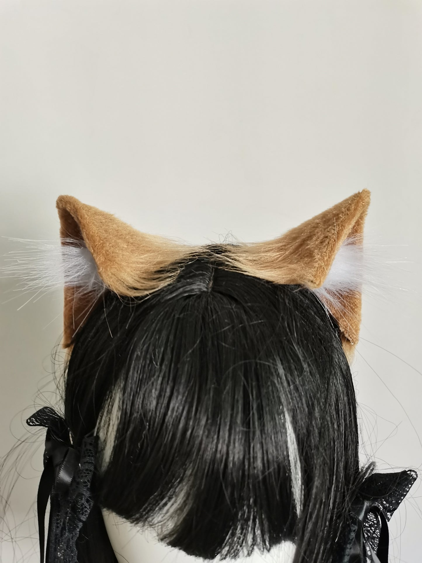 Cosplay Cat Ears Tail Kit Cosplay Headband Hairband Brown Cat Ears Costume Accessories Custom Animal Ears