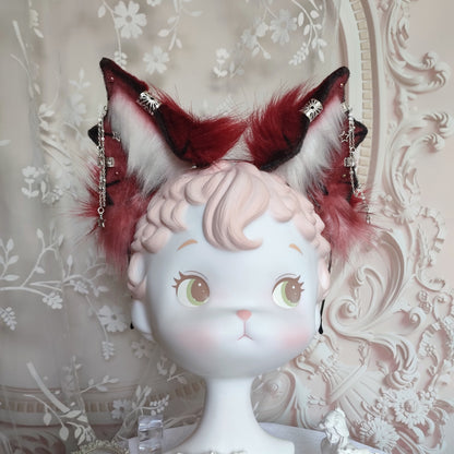 Cosplay Bat Ears Kit Halloween Cosplay Bat Headband Hairband Cosplay Animal Costume Accessories Custom Ears