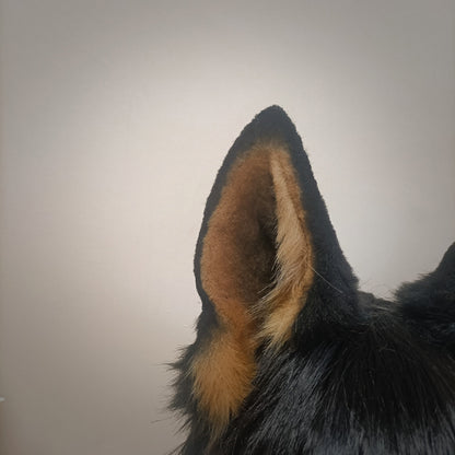 Cosplay Dog Ears Cosplay Doberman Headdress German Shepherd Headband Cosplay Doggie Ears Custom Animal Costume Accessories Halloween Ears Furry Ears Faux Fur