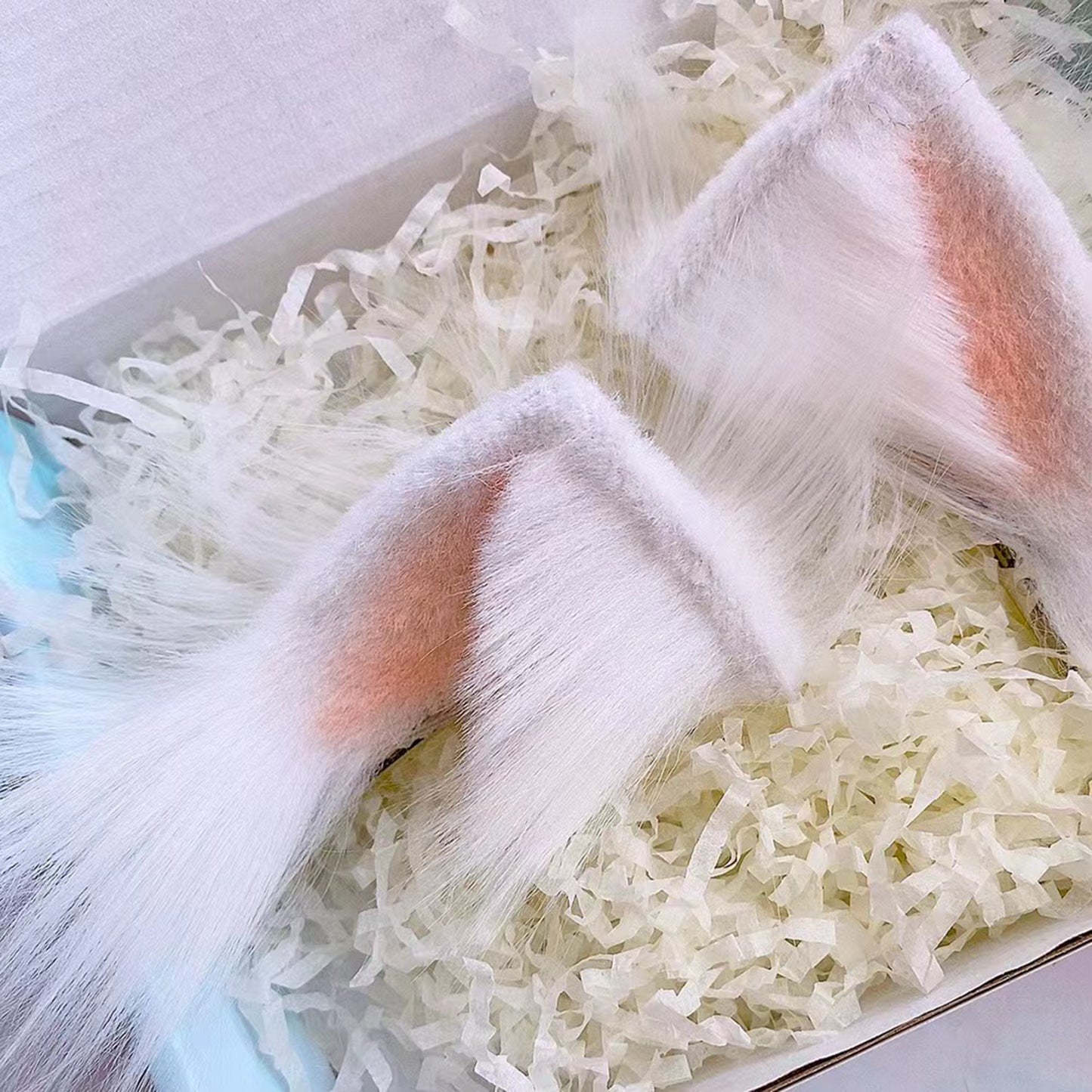 Cos Cat Heaband Cosplay Cat Headdress Hairband White Cat Ears Costume Accessories Custom Animal Ears Furry Ears