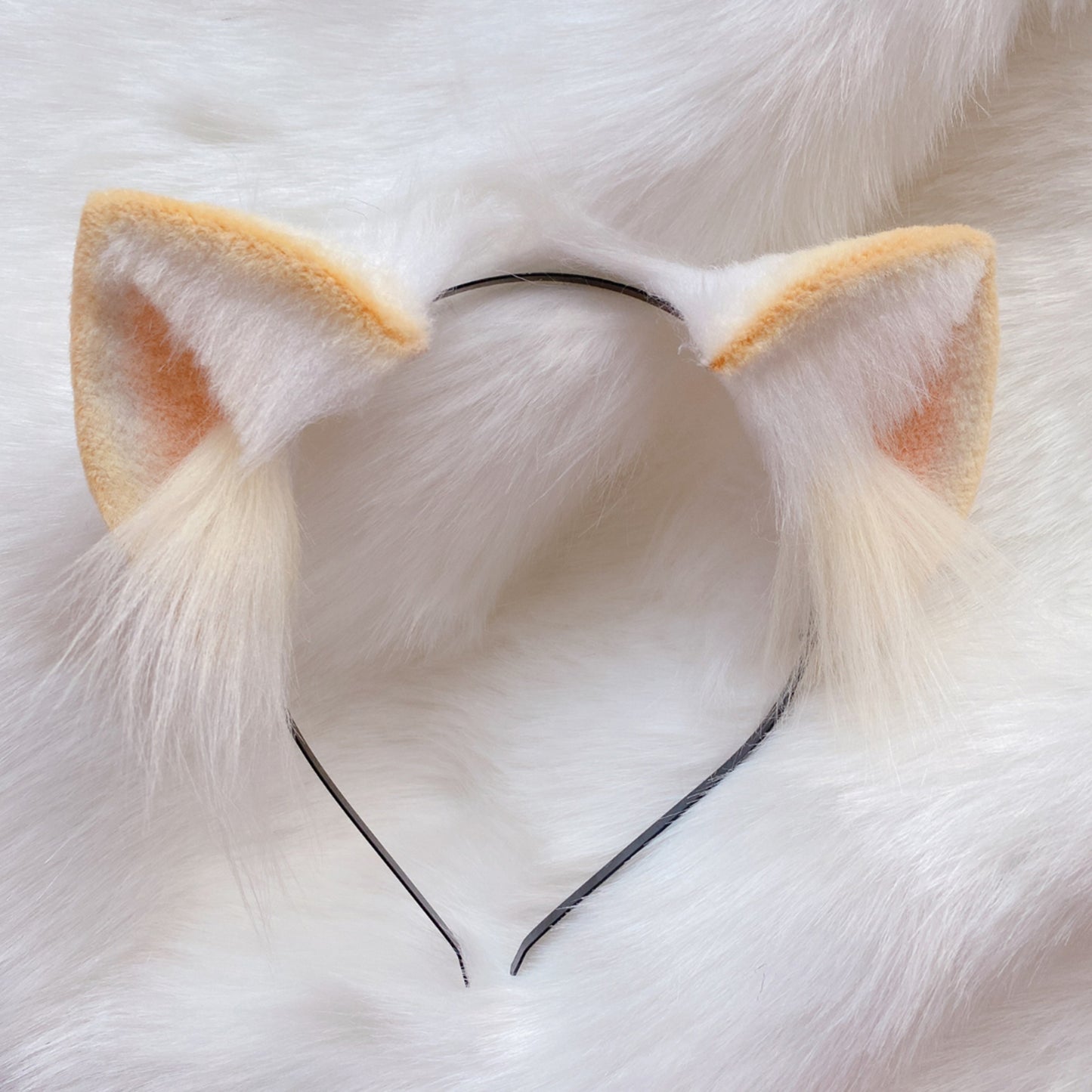 Cosplay Cat Heaband Cosplay Fluffy Cat Headdress Hairband Cat Ears Costume Accessories Furry Ears Faux Fur Custom Animal Ears