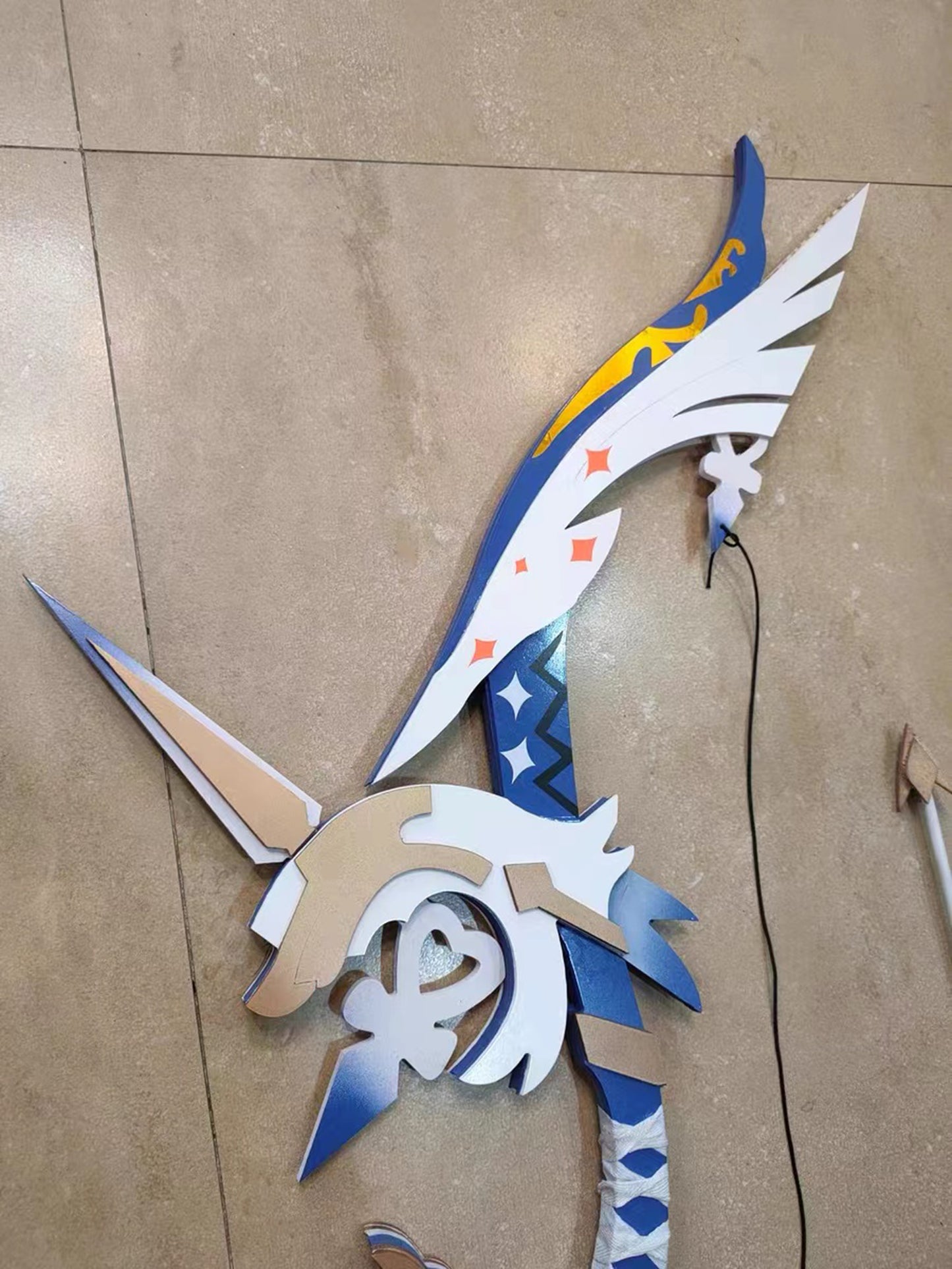 Amos' Bow Genshin Impact Weapon Wood Bow and Arrow Genshin Impact Amos' Bow Weapon Cosplay Strong-Willed Accessories Other Cosplay Prop