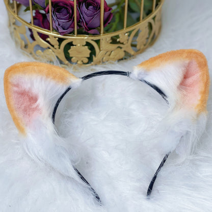 Cosplay Cat Ears Cosplay Ginger Cat Headband Hairband Black Cat Ears Costume Accessories