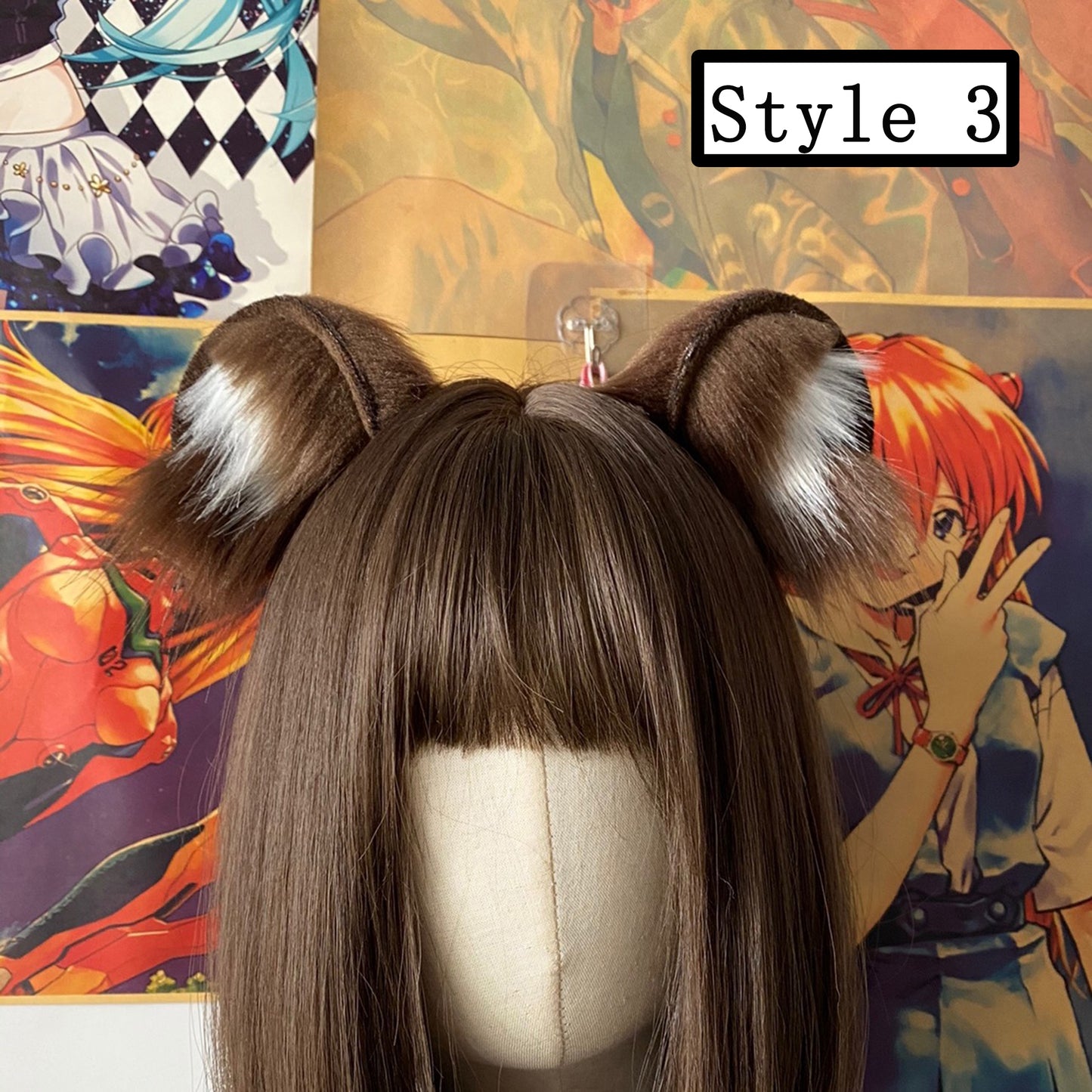 Cosplay Bear Ears Cosplay Bears Headband Hairband Cosplay Bear Ears Hairclips Costume Mouse Accessories Custom Animal Ears Furry Ears Faux Fur