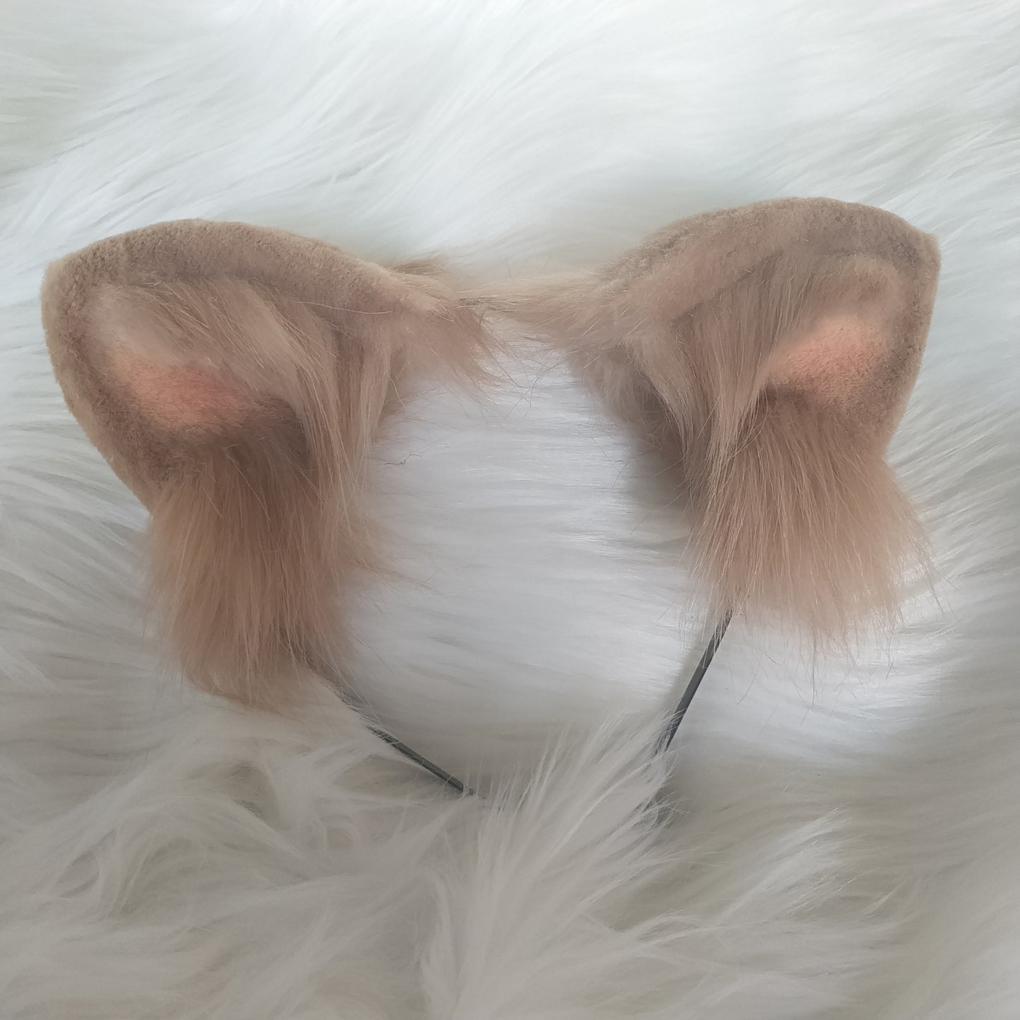 Cat Ears Headband Cosplay Chocolate Headband Hairband Cosplay Cat with Costume Accessories Custom Animal Ears Furry Ears Faux Fur