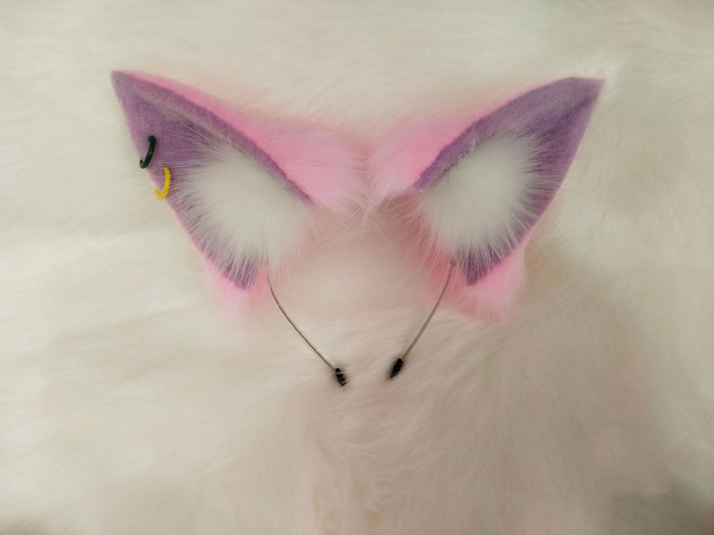 Cosplay Cat Ears Tail Kit Cosplay Headdress Hairband Cosplay Pink Cat Costume Accessories