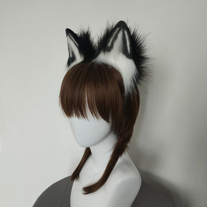 Cosplay Fox Ears Cosplay Fox Headband Cosplay Alaska Hairband Cosplay Animal Costume Accessories Custom Wolf Ears Furry Ears Faux Fur