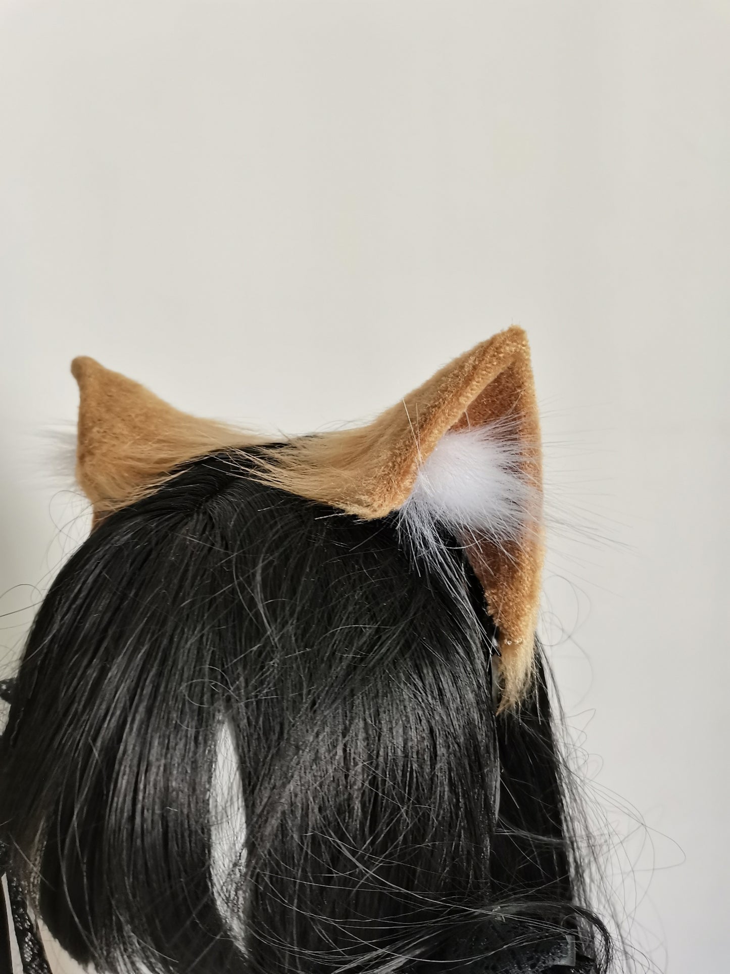 Cosplay Cat Ears Tail Kit Cosplay Headband Hairband Brown Cat Ears Costume Accessories Custom Animal Ears