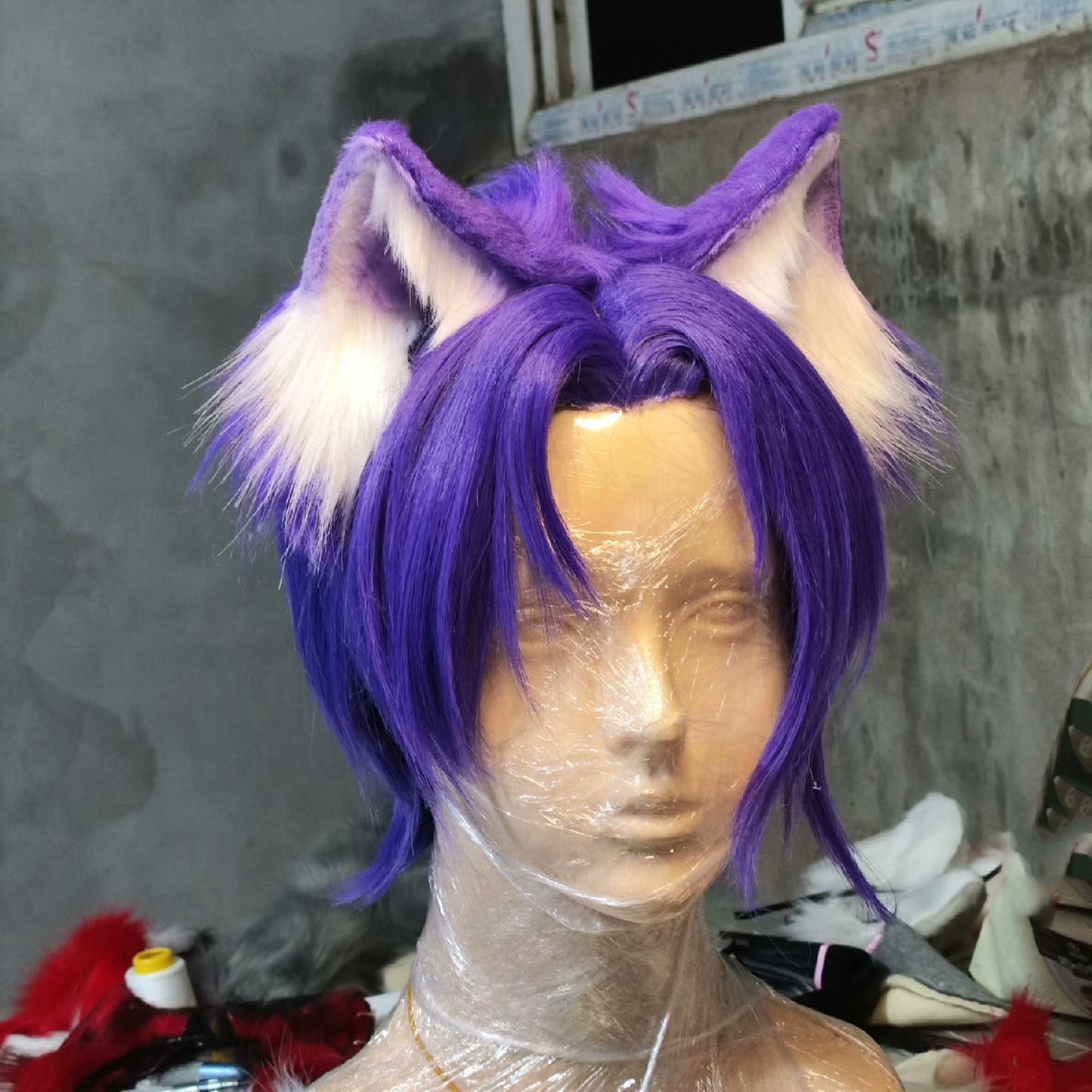 Cosplay Fox Ears Cosplay Bluelock Fox Headband Cosplay Cat Hairband Cosplay Animal Costume Accessories Custom Wolf Ears Furry Ears Faux Fur