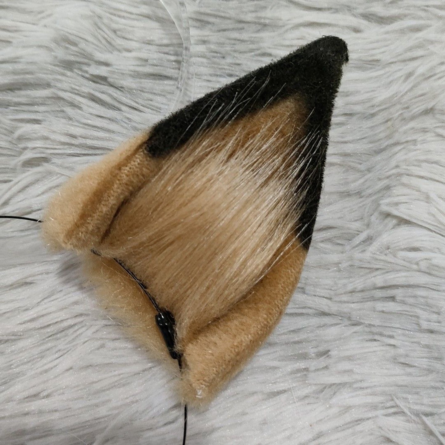 Cosplay Brown Fox Ears Kit Cos Arknights CEOBE Fox Headband Anubis Hairband Cosplay Animal Costume Accessories Custom Ears Furry Ears Faux Fur