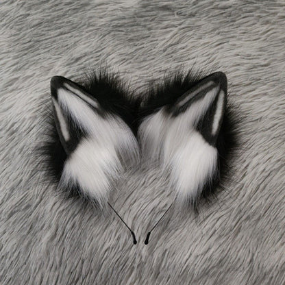 Cosplay Fox Ears Cosplay Fox Headband Cosplay Alaska Hairband Cosplay Animal Costume Accessories Custom Wolf Ears Furry Ears Faux Fur