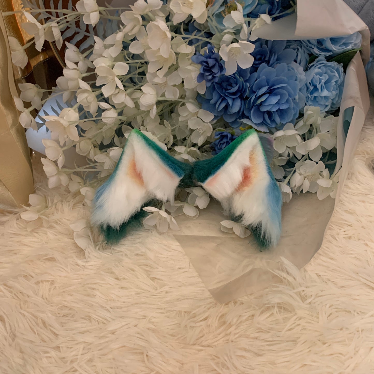 Cosplay Cat Ears Kit Cosplay Genshin Impact Headband Hairband Cute Cat Ears Costume Accessories