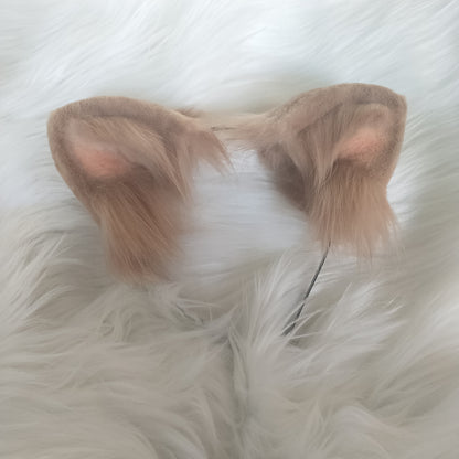 Cat Ears Headband Cosplay Chocolate Headband Hairband Cosplay Cat with Costume Accessories Custom Animal Ears Furry Ears Faux Fur