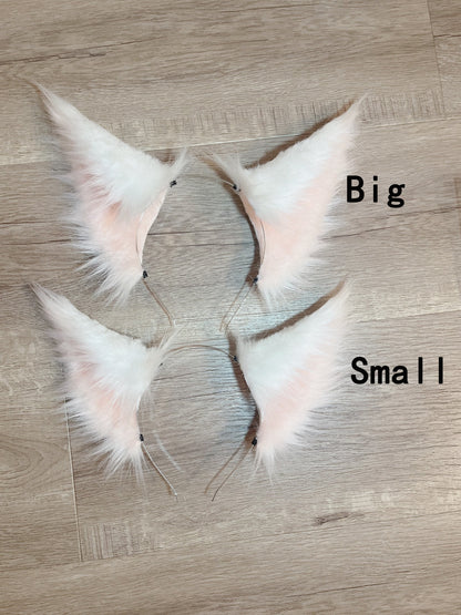 Cosplay Sariel Ears Cos Fox Ears Headband Kit Cosplay Light and Night Hairband Cosplay Fox Costume Accessories Custom Animal Ears Furry Ears Faux Fur