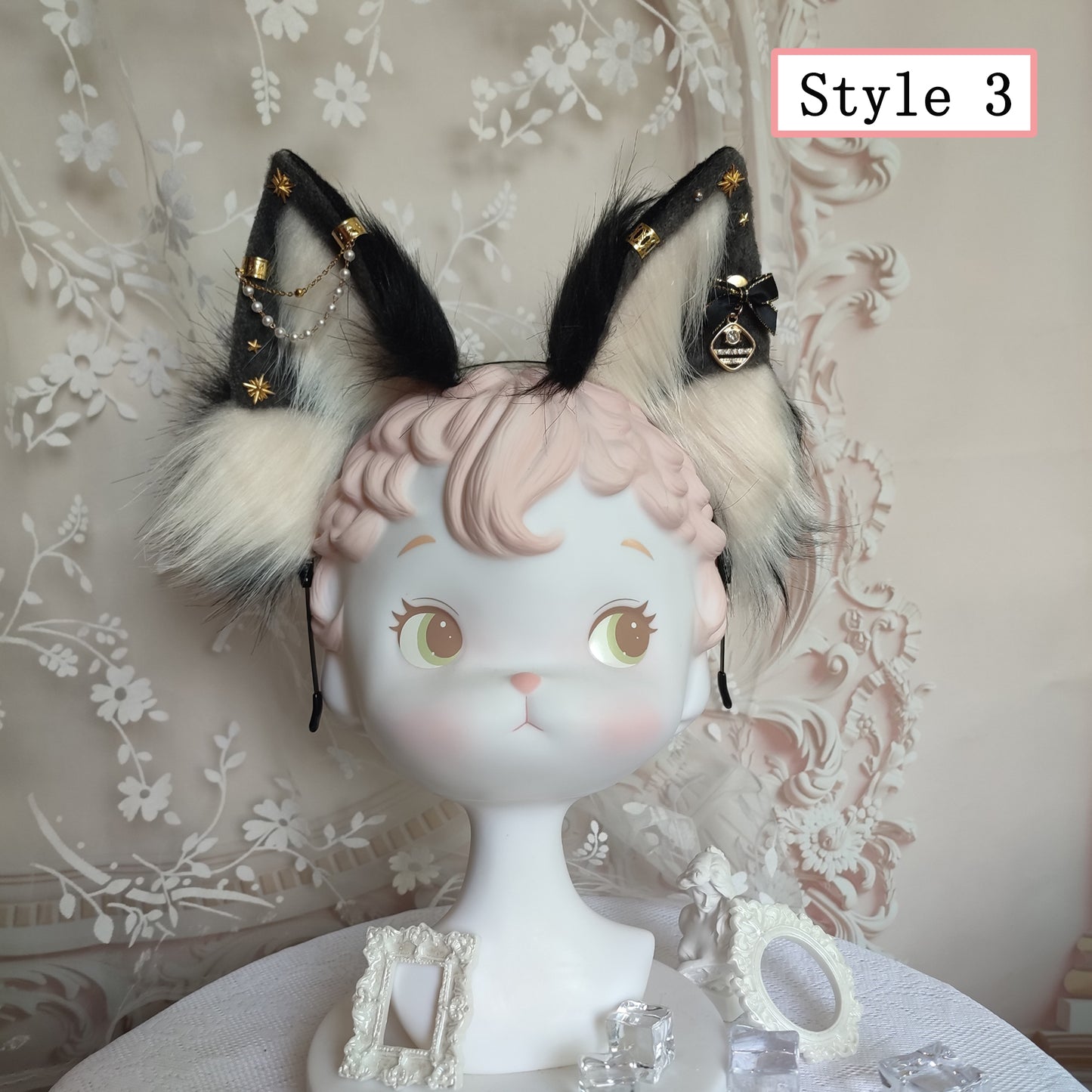 Cosplay Fox Ears Kit Cosplay Fox Headband Hairband with Accessories Cosplay Fox