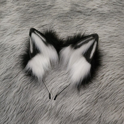 Cosplay Fox Ears Cosplay Fox Headband Cosplay Alaska Hairband Cosplay Animal Costume Accessories Custom Wolf Ears Furry Ears Faux Fur