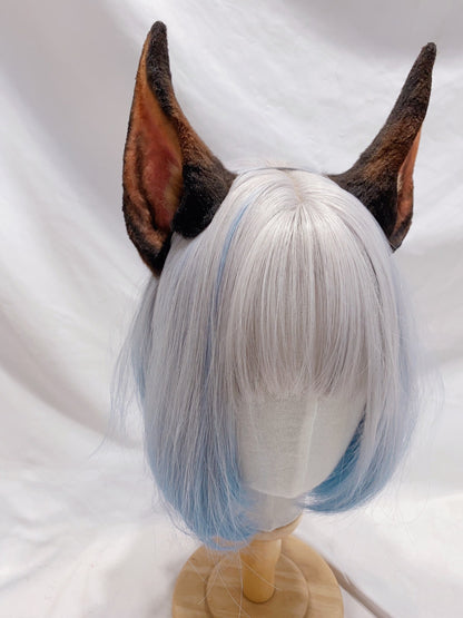 Cosplay Doberman Headband Cosplay Dog Ears Dog Headdress German Shepherd Headband Cosplay Doggie Ears Custom Animal Costume Accessories Halloween Ears