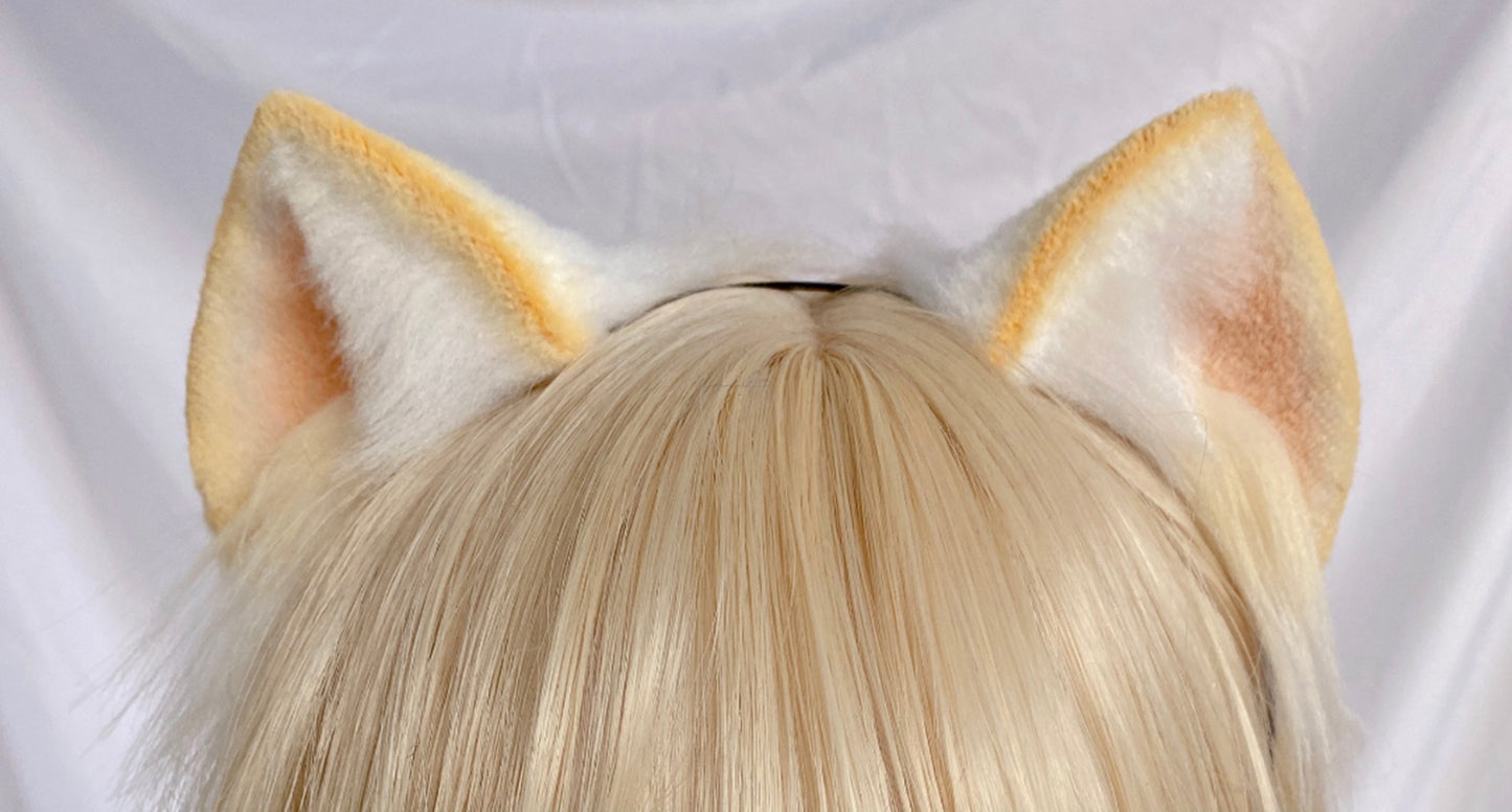 Cosplay Cat Heaband Cosplay Fluffy Cat Headdress Hairband Cat Ears Costume Accessories Furry Ears Faux Fur Custom Animal Ears