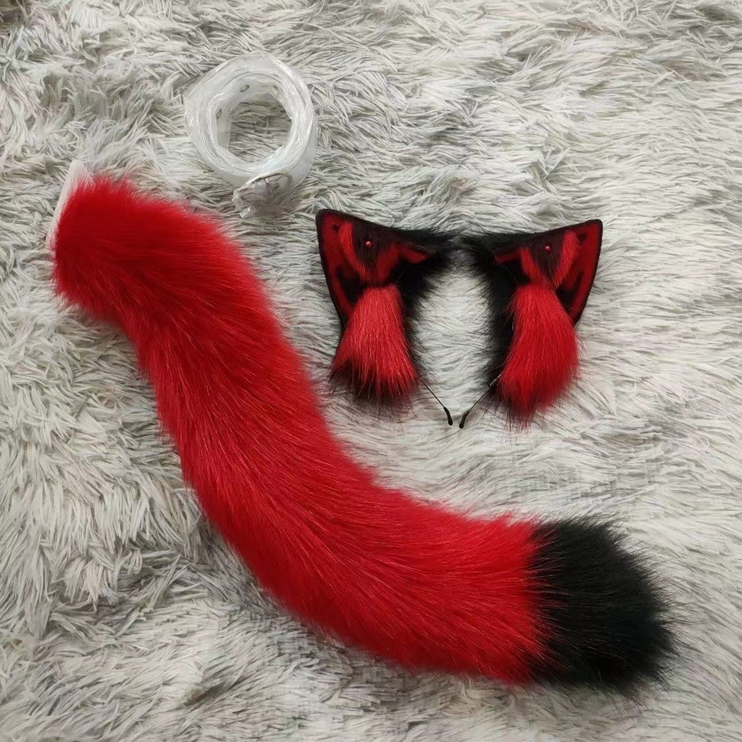 Cosplay Cat Ears Tail Kit Cosplay Headband Hairband Cosplay Cat Costume Accessories Custom Animal Ears